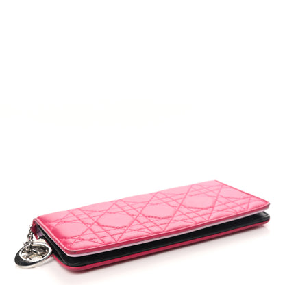 Christian Dior Lambskin Cannage Rendezvous Wallet Pink 3 of 7