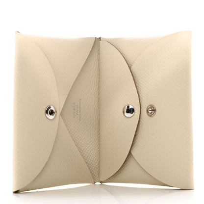 Hermes Epsom Calvi Duo Card Case Craie 5 of 8