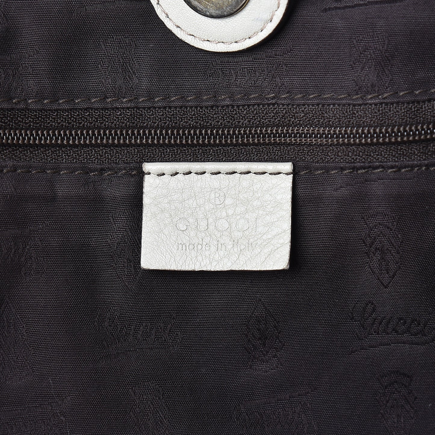 Guccissima Large Sukey Tote Mystic White