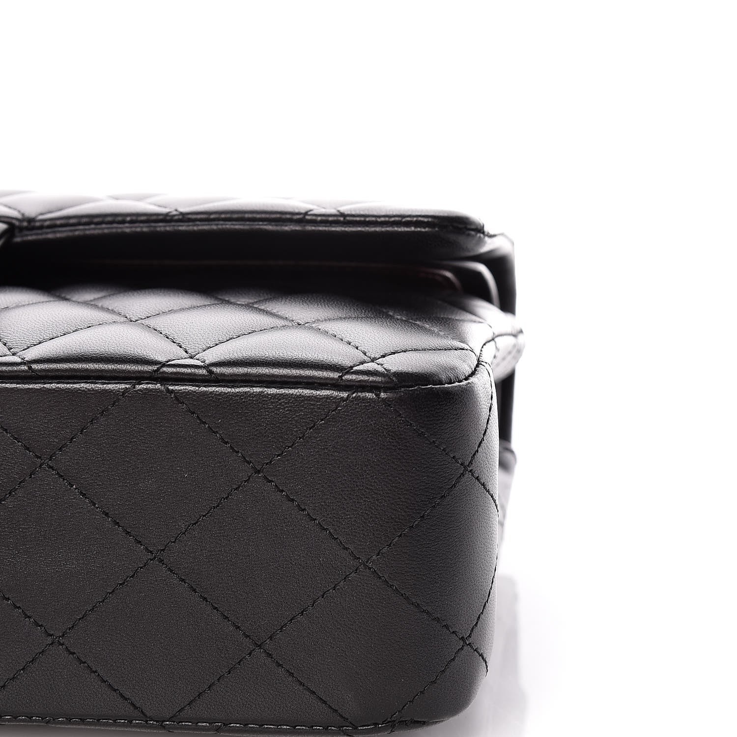 Chanel Lambskin Quilted Medium Double Flap Black 7 of 11