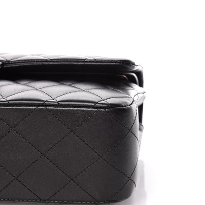 Chanel Lambskin Quilted Medium Double Flap Black 7 of 11
