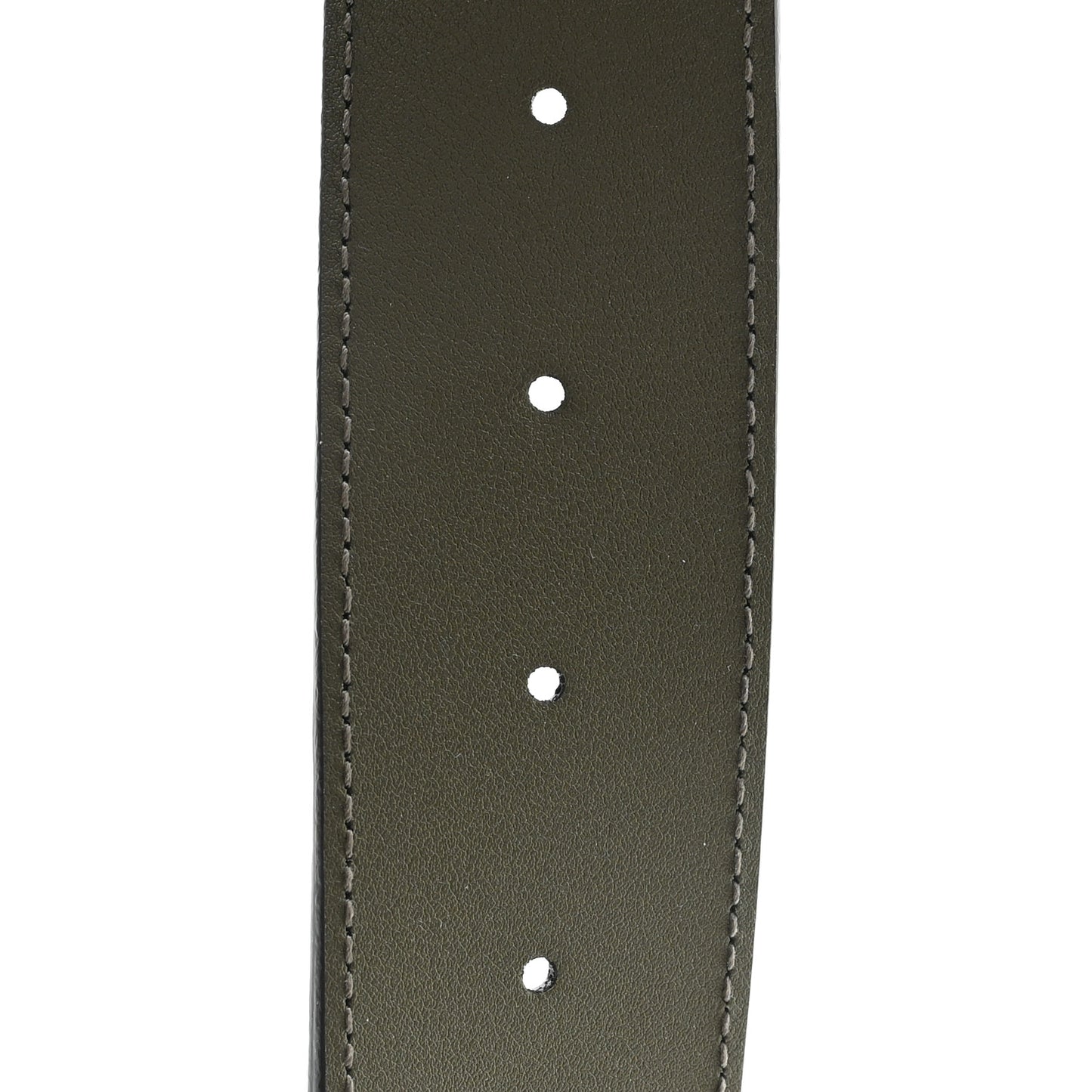 Piuma Calfskin Jumbo GG Embossed Monogram Blondie 40mm Belt 95 38 Dark Vintage Olive