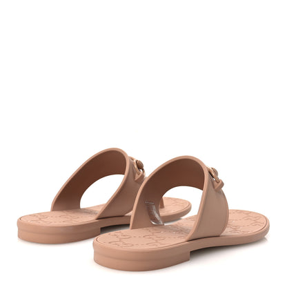 Gucci Rubber Womens Horsebit Thong Sandals 41 Vintage Camel 5 of 9