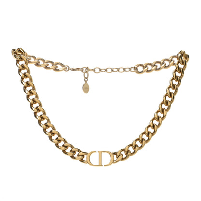 Christian Dior Metal Choker Necklace Gold 2 of 10