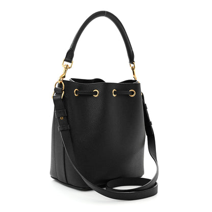 Saint Laurent Grained Calfskin Medium Emmanuelle Bucket Bag Black 3 of 13