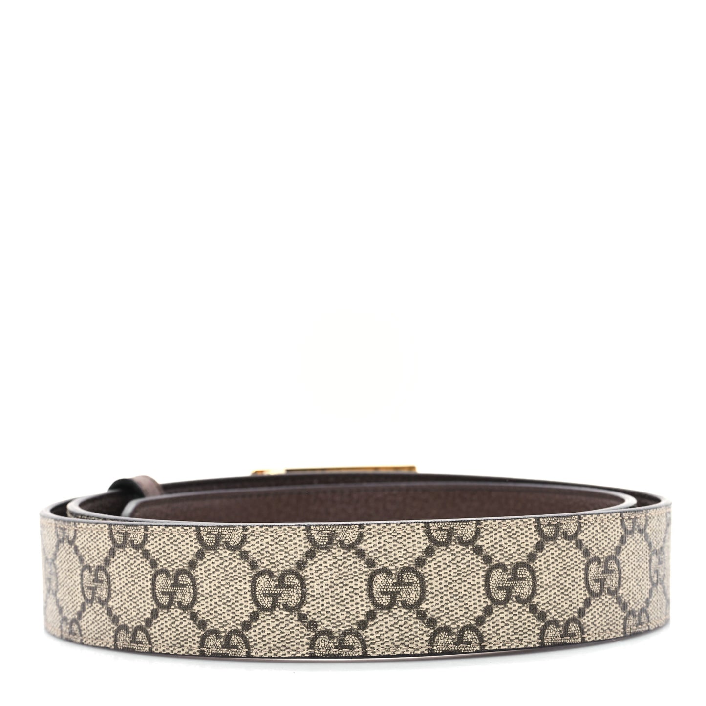 Supreme Monogram Calfskin Square G 35mm Belt 110 44 Brown