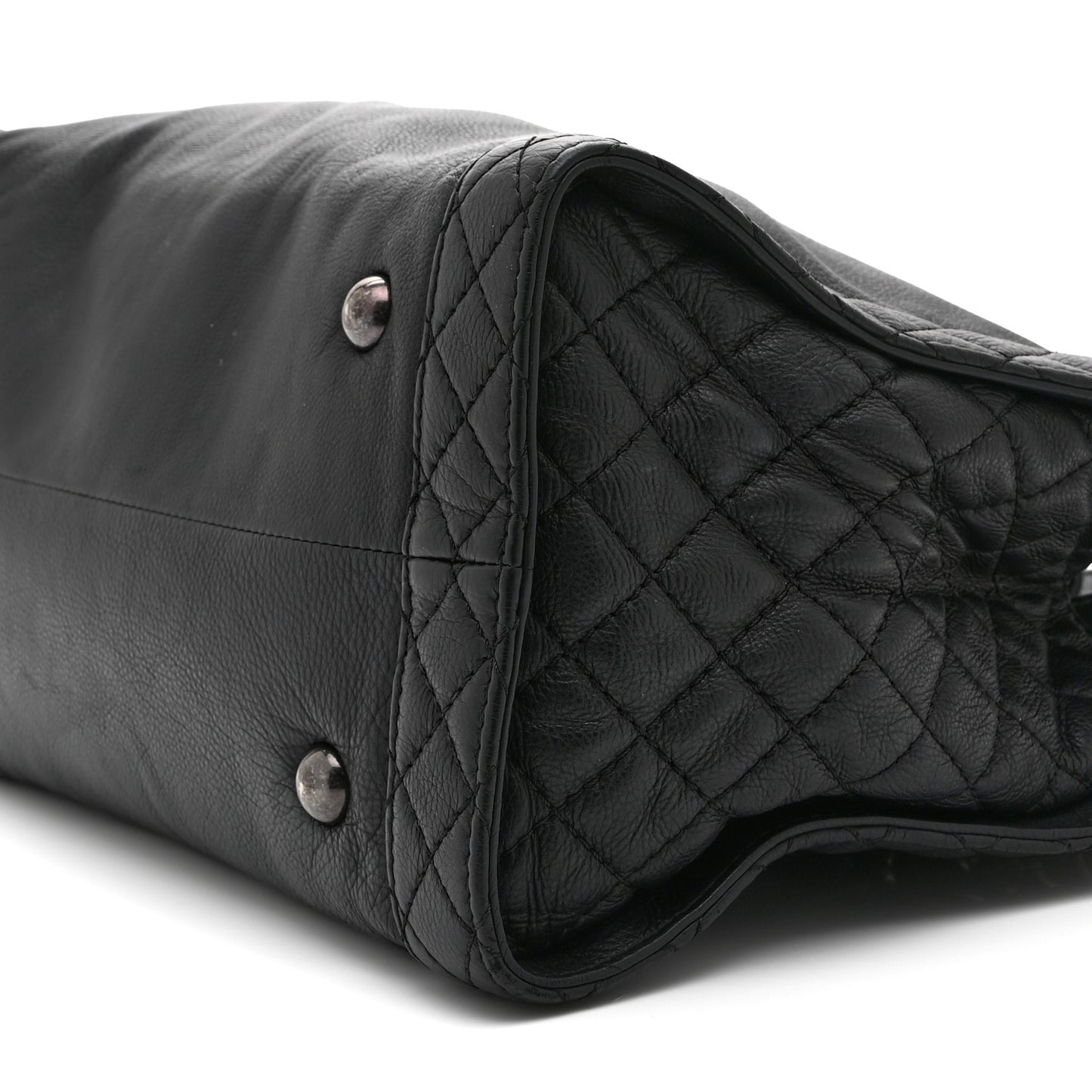 Calfskin Boy Reverso Shopping Tote Black