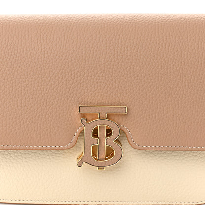 Burberry Grained Calfskin Small TB Bag Camel Alabaster Beige Warm Tan 7 of 9