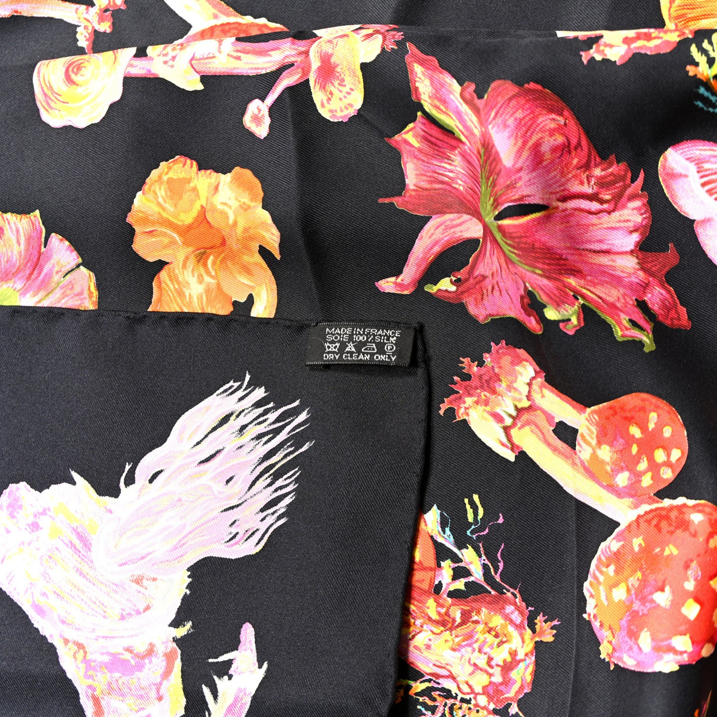 Silk Champignons Scarf 90