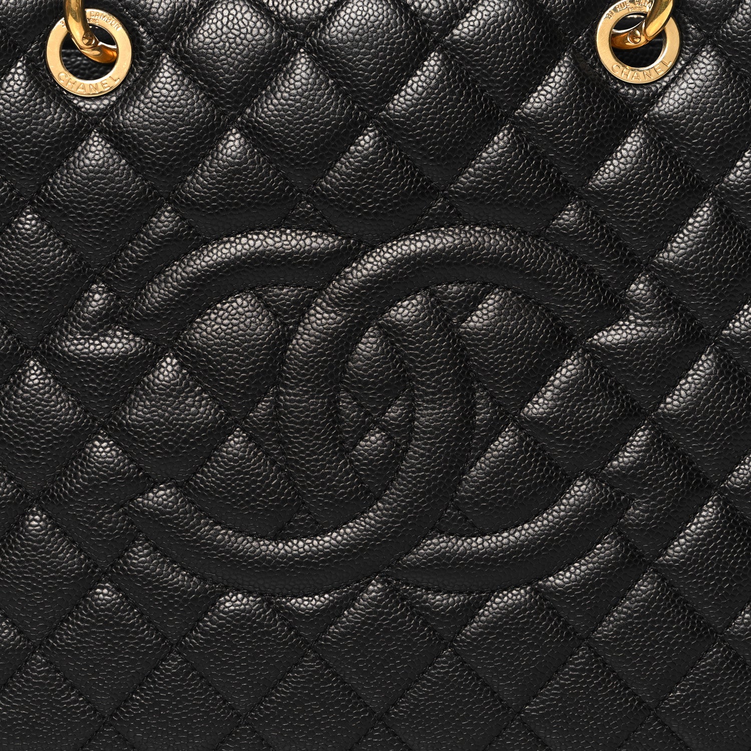 Chanel Caviar Quilted Grand Shopping Tote GST Black 9 of 11