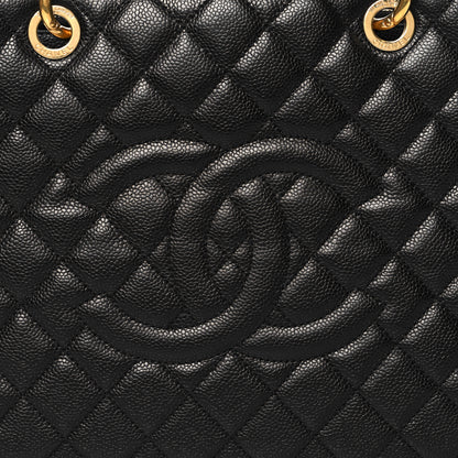 Chanel Caviar Quilted Grand Shopping Tote GST Black 9 of 11