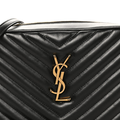 Saint Laurent Calfskin Matelasse Monogram Lou Camera Bag Black 8 of 10