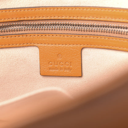 Gucci Azalea Calfskin Matelasse Large GG Marmont Slim Tote Cognac 6 of 11