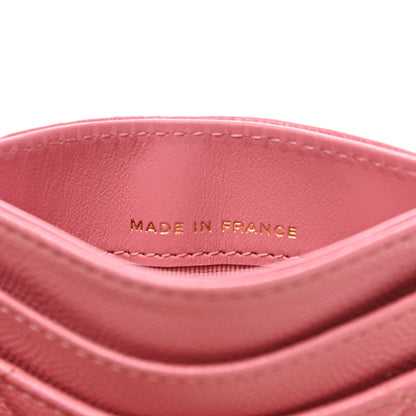 Chanel Caviar Quilted Card Holder Dark Pink 7 of 9