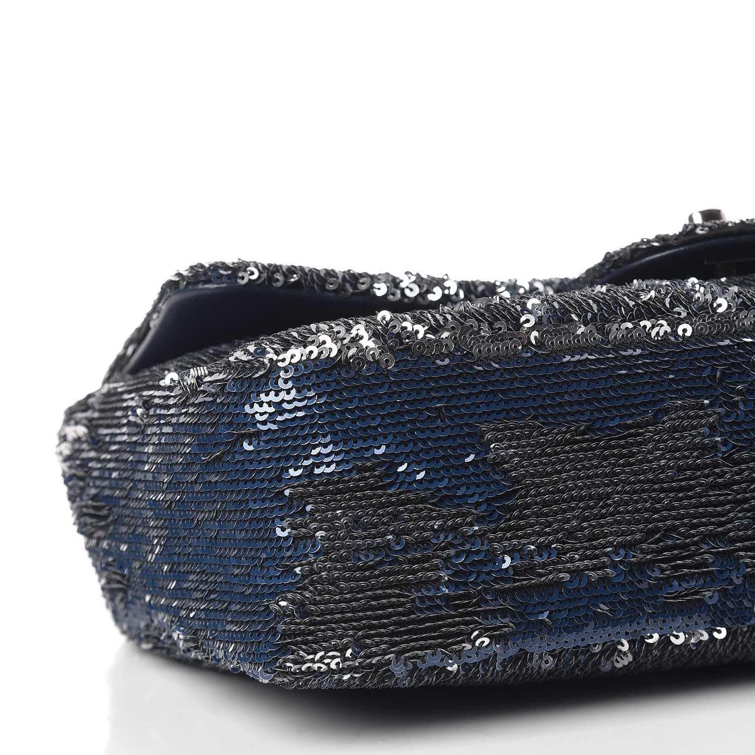 Chanel Sequin Medium Coco Cuba Single Flap Blue 8 of 13