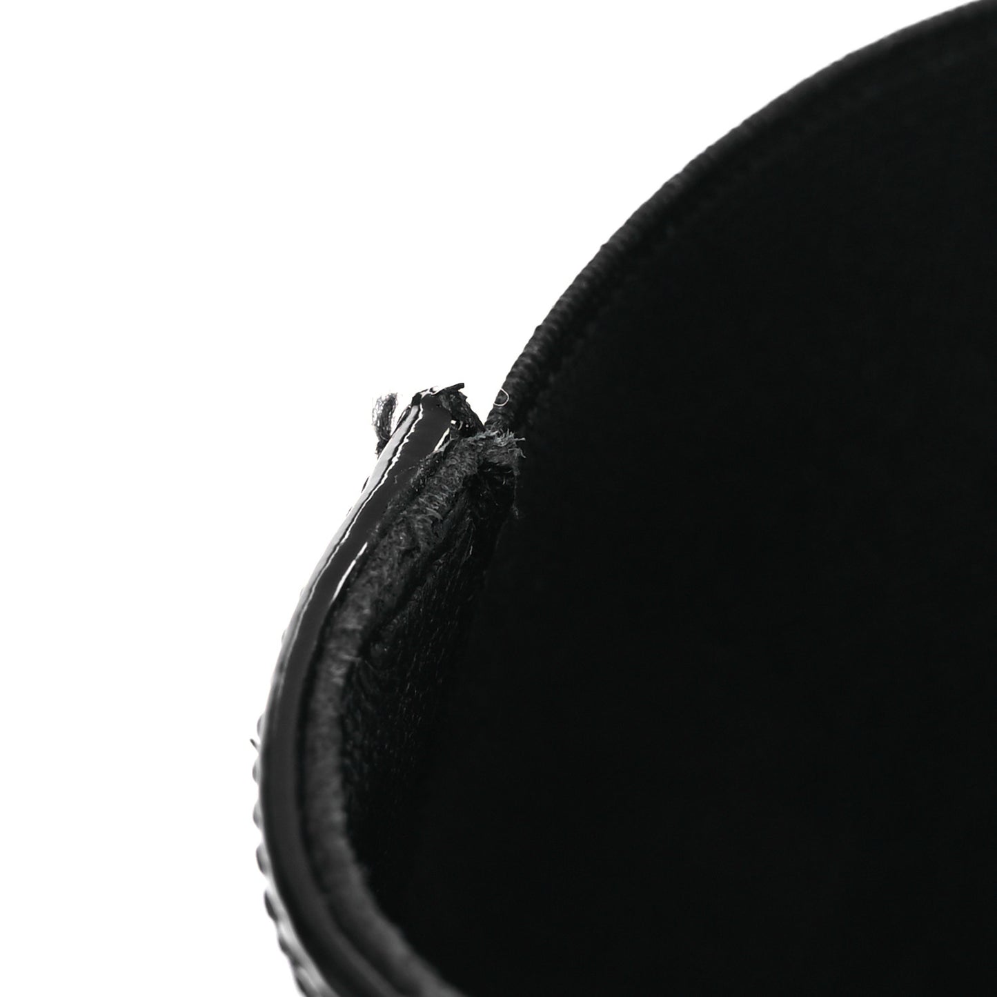 Patent Cap Toe Short Boots 38.5 Black