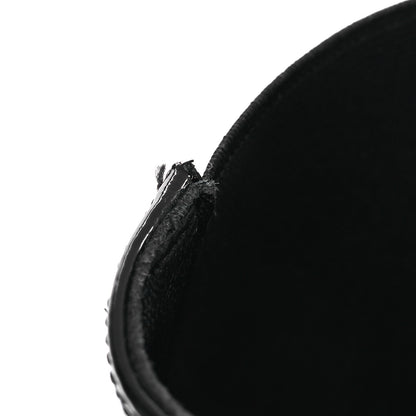 Chanel Patent Cap Toe Short Boots 38.5 Black 11 of 12