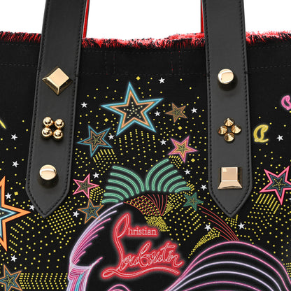 Christian Louboutin Canvas Frangibus Starlight Tote Black 8 of 10