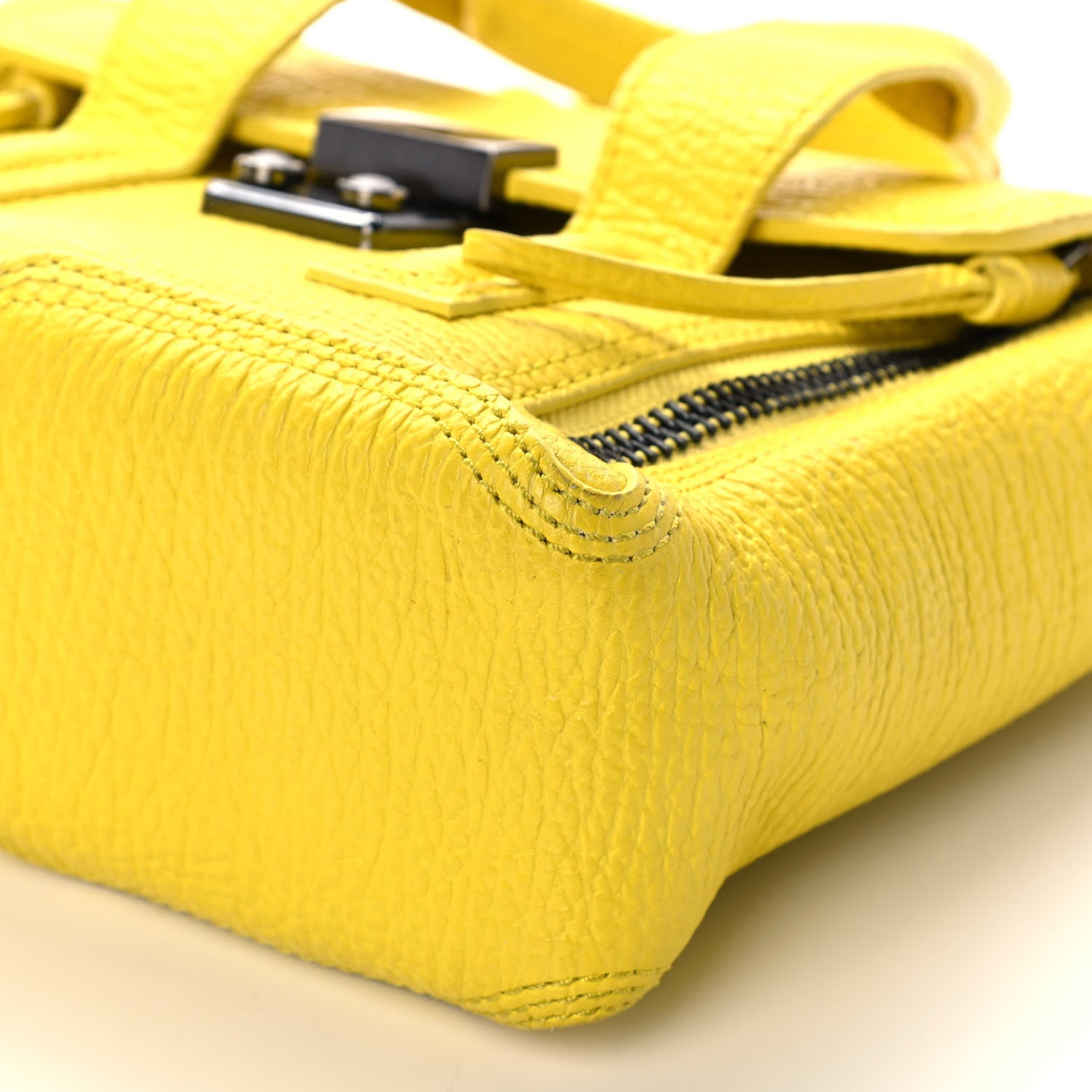 3.1 Phillip Lim Textured Calfskin Mini Pashli Satchel Yellow 9 of 11