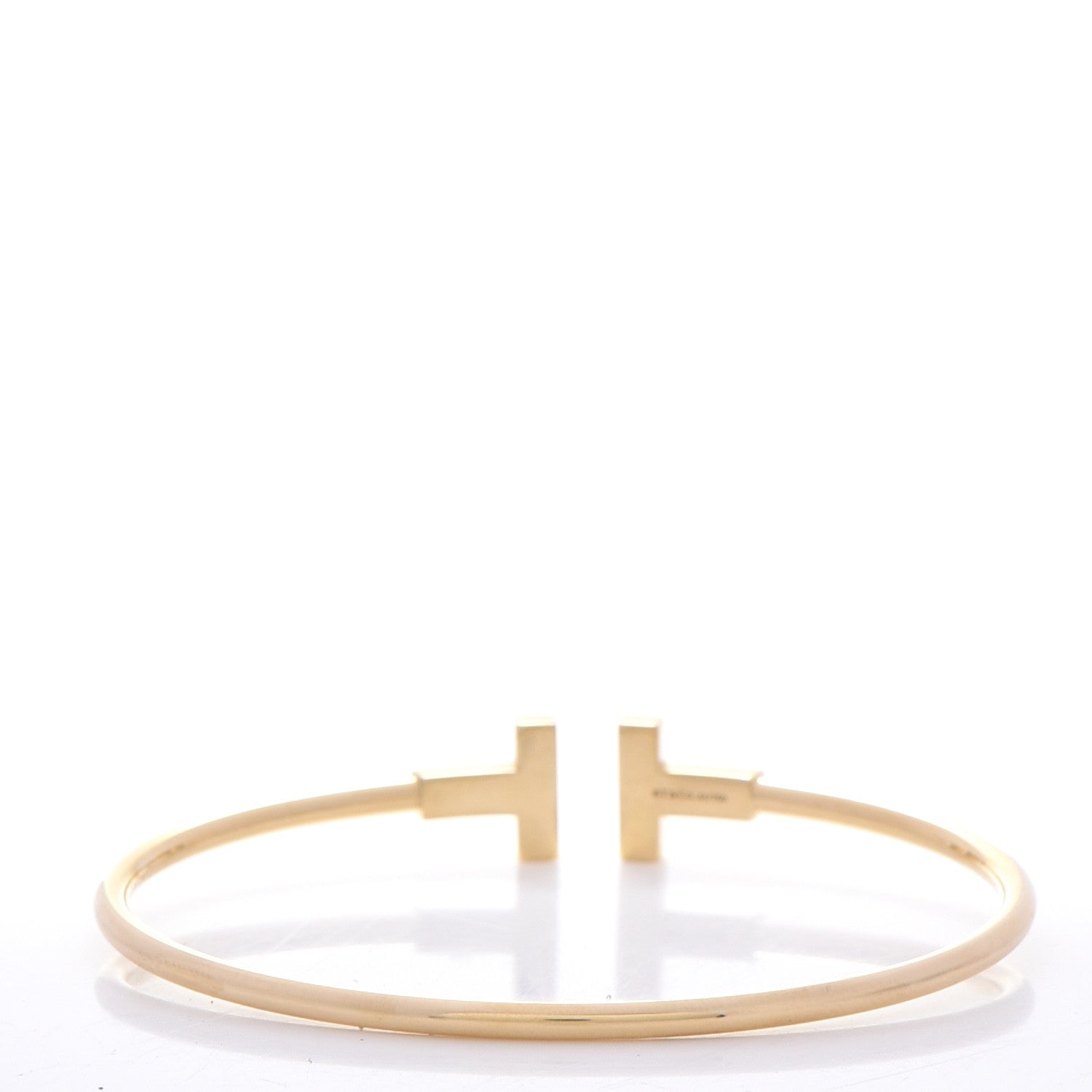 Tiffany 18K Yellow Gold T Wire Bracelet 3 of 5