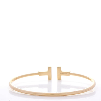Tiffany 18K Yellow Gold T Wire Bracelet 3 of 5