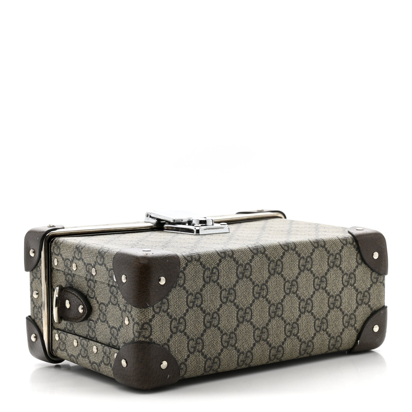 GG Supreme Monogram Globe-Trotter Beauty Case Brown
