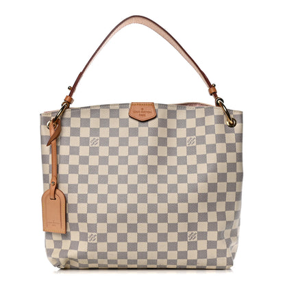 Louis Vuitton Damier Azur Graceful PM Rose Ballerine 1 of 15
