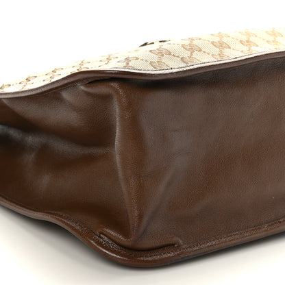 Gucci Monogram Calfskin Large Horsebit 1955 Tote Bag Beige Brown Sugar 8 of 9