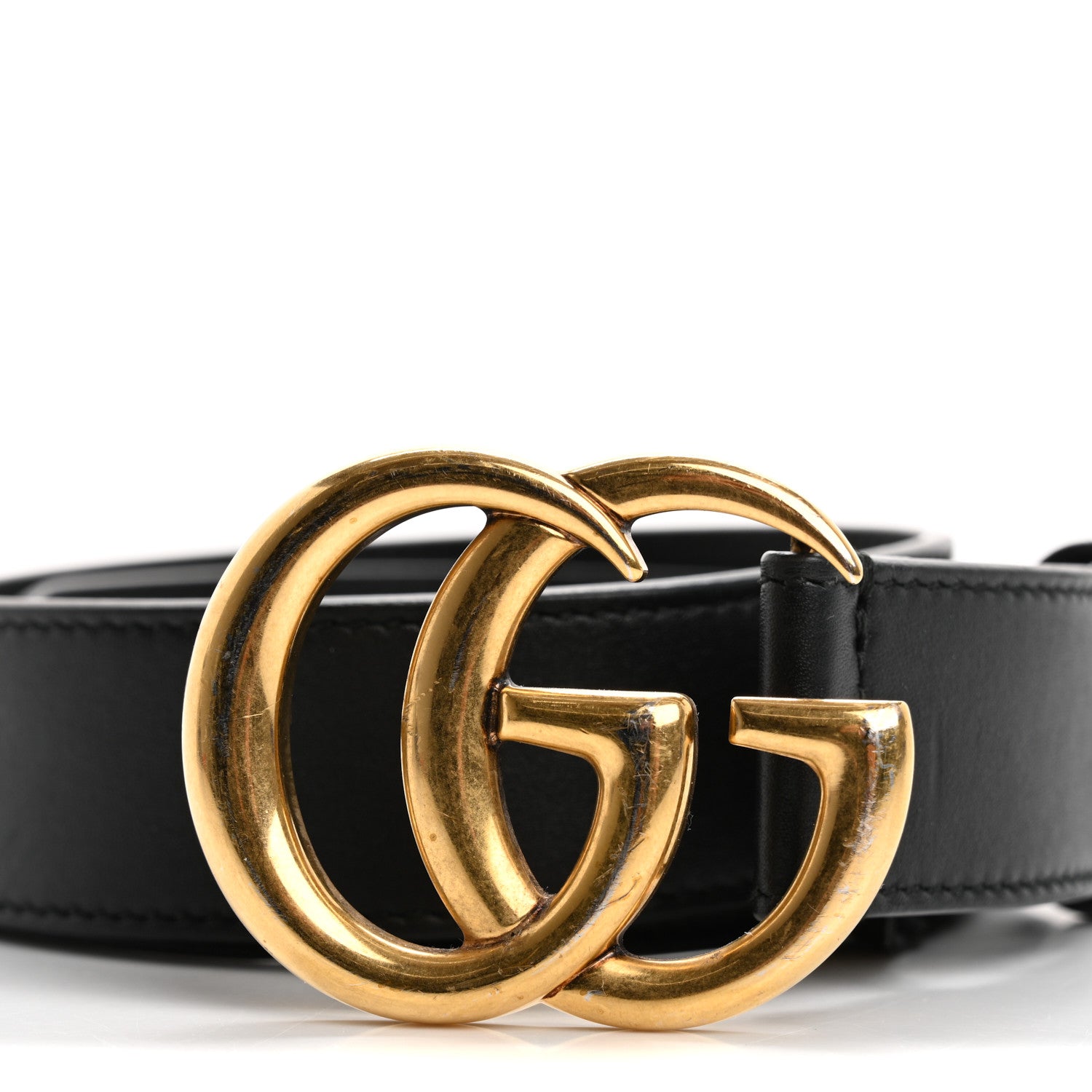 Gucci Calfskin Double G 30mm Belt 75 30 Black 6 of 6
