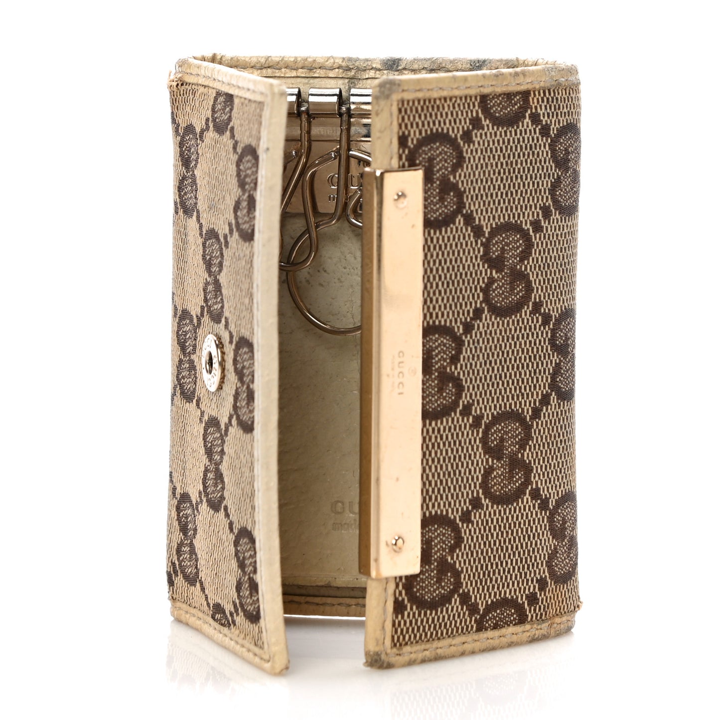 GG Supreme Monogram 6 Key Holder Case Off White