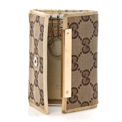 Gucci GG Supreme Monogram 6 Key Holder Case Off White 5 of 15