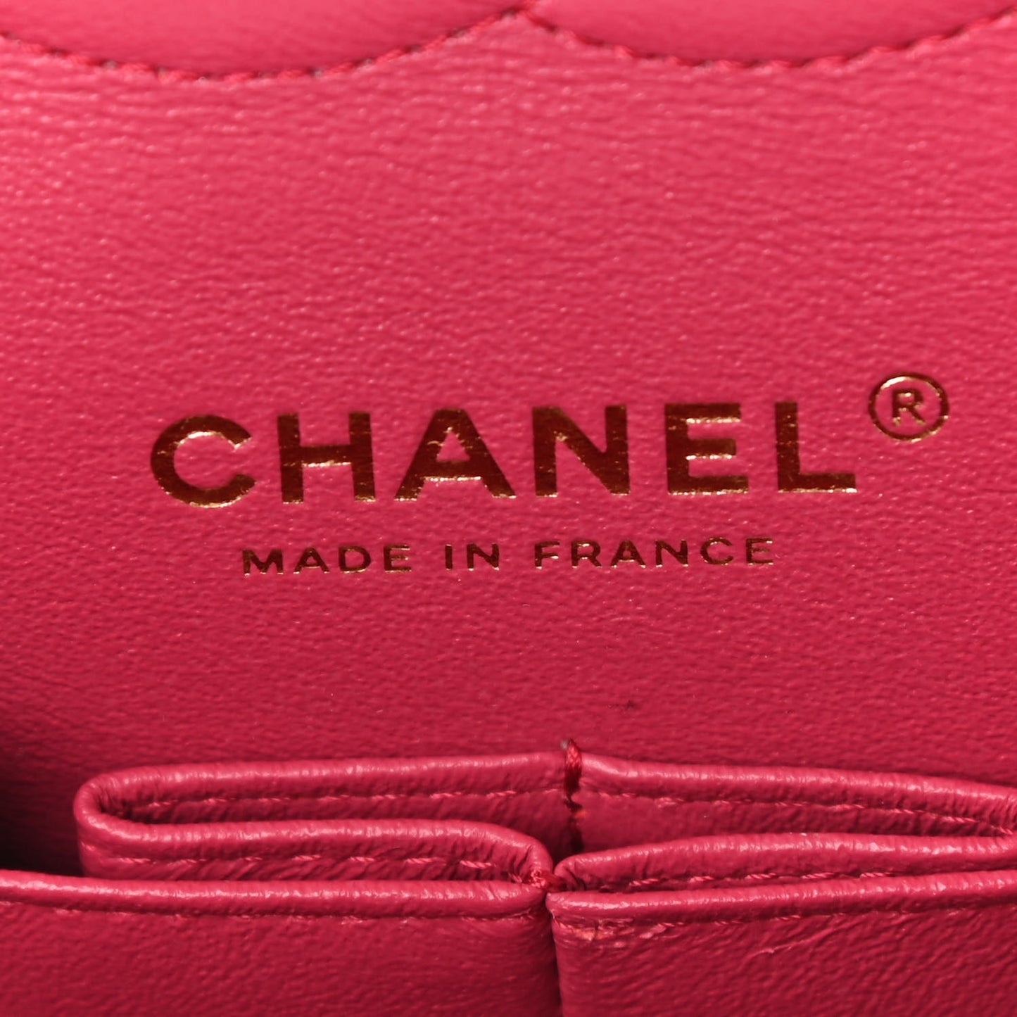 Caviar Quilted Medium Double Flap Dark Pink