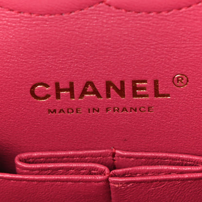 Chanel Caviar Quilted Medium Double Flap Dark Pink 5 of 10