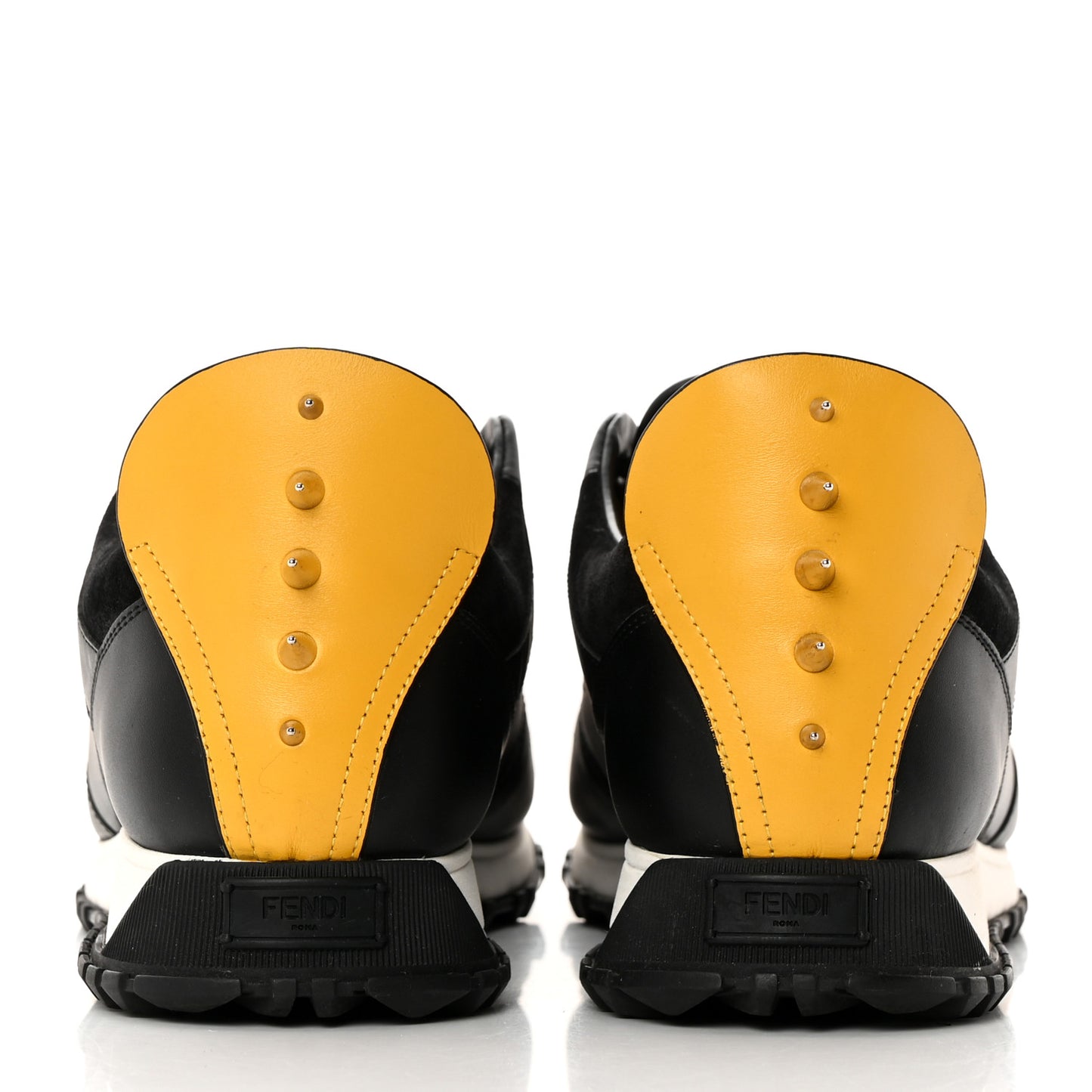 Vitello Elite Spike Monster Eyes Runner Sneakers 8 Black