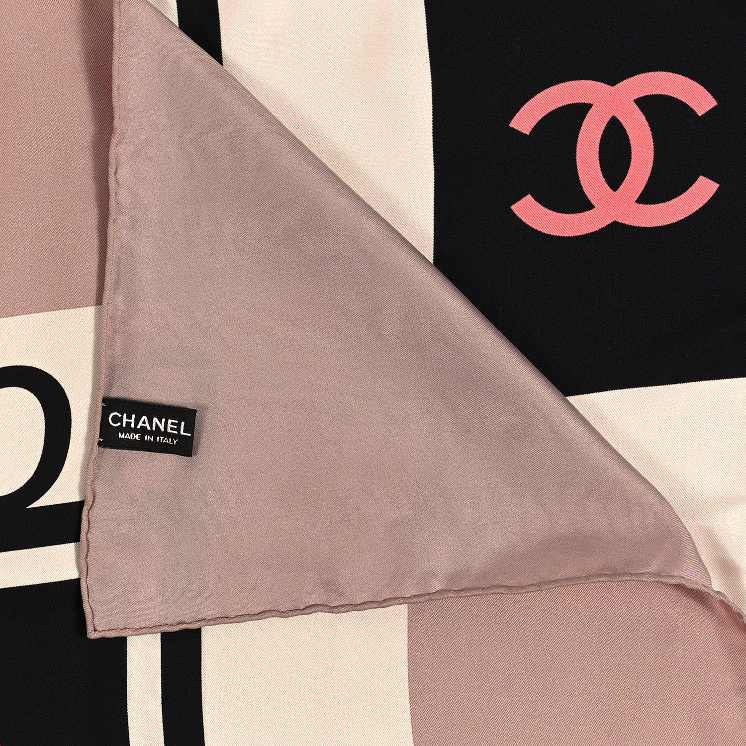 Chanel Silk CC Square Scarf Multicolor 3 of 4