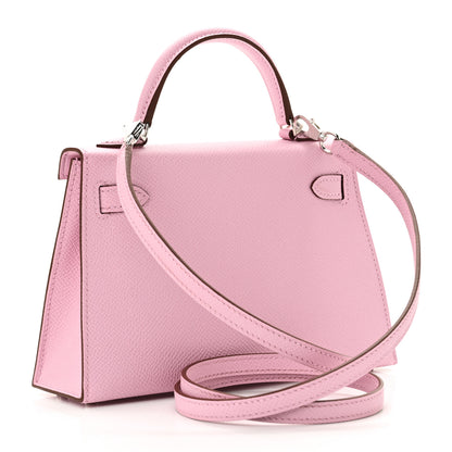 Hermes Epsom Mini Kelly Sellier 20 Mauve Sylvestre 2 of 10