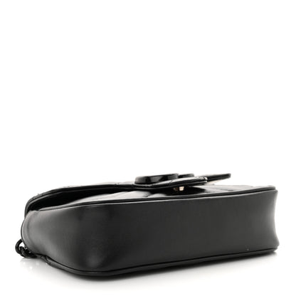 Gucci Calfskin Matelasse Monochrome GG Marmont Chain Belt Bag Black 4 of 13