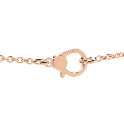 Hermes 18K Rose Gold Diamond Finesse Pendant Necklace 4 of 6