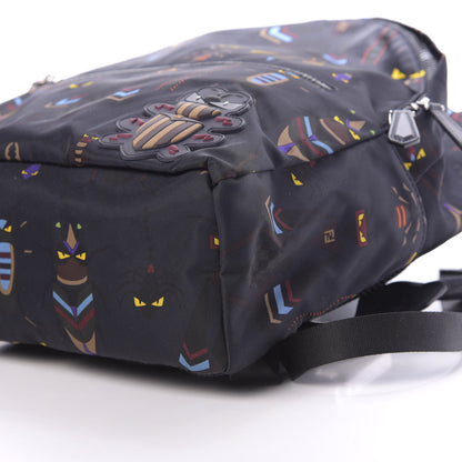Fendi Nylon Super Bugs Backpack Navy 6 of 9