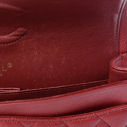 Chanel Caviar Quilted Medium Double Flap Red 9 of 16