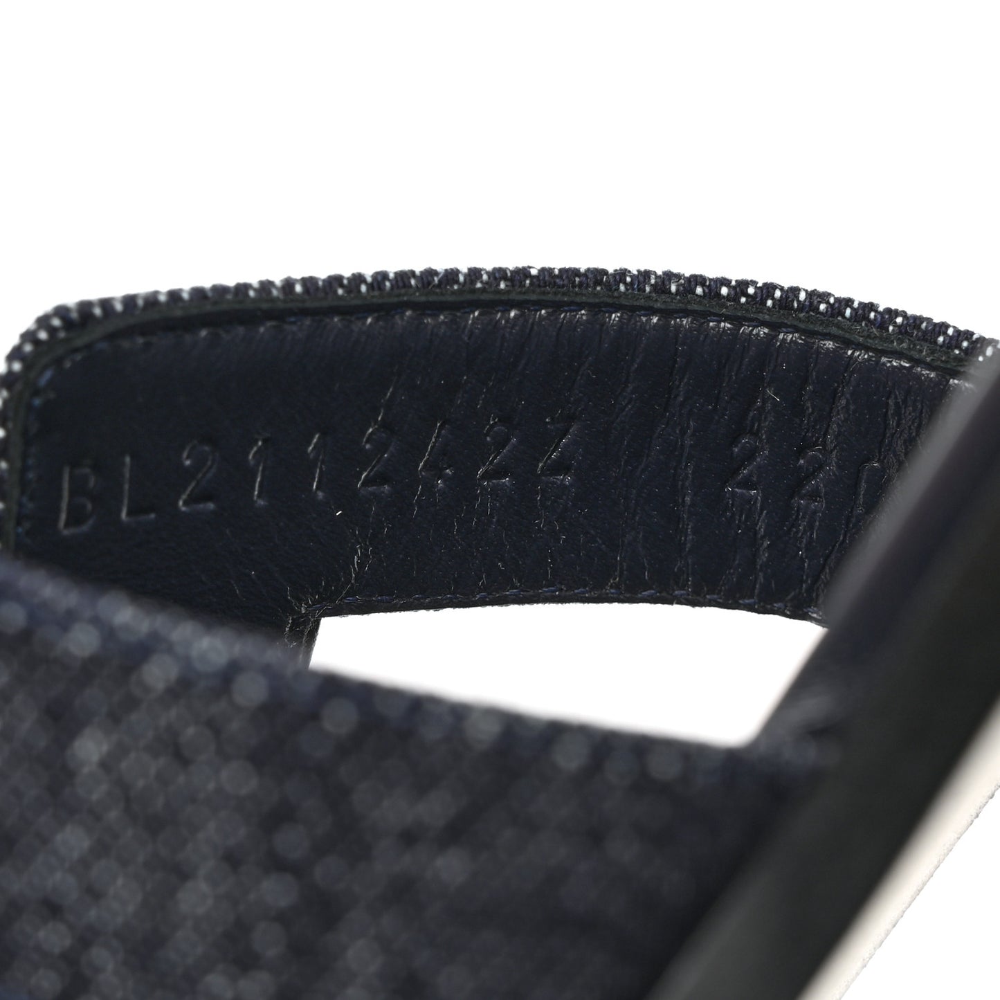 Denim Canvas Oran Sandals 36 Bleu Brut