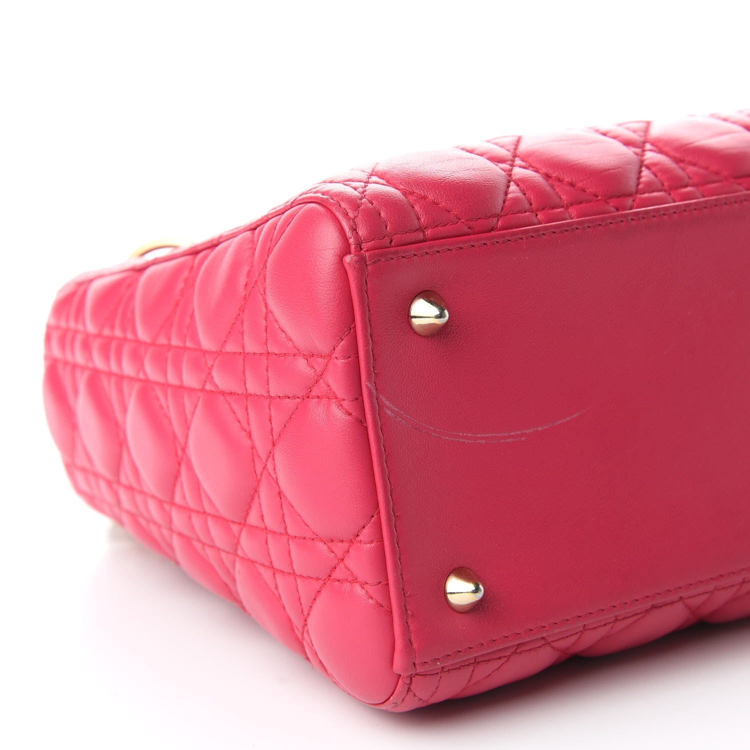 Christian Dior Lambskin Cannage Medium Lady Dior Pink 5 of 9