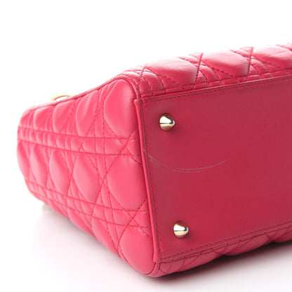 Christian Dior Lambskin Cannage Medium Lady Dior Pink 5 of 9