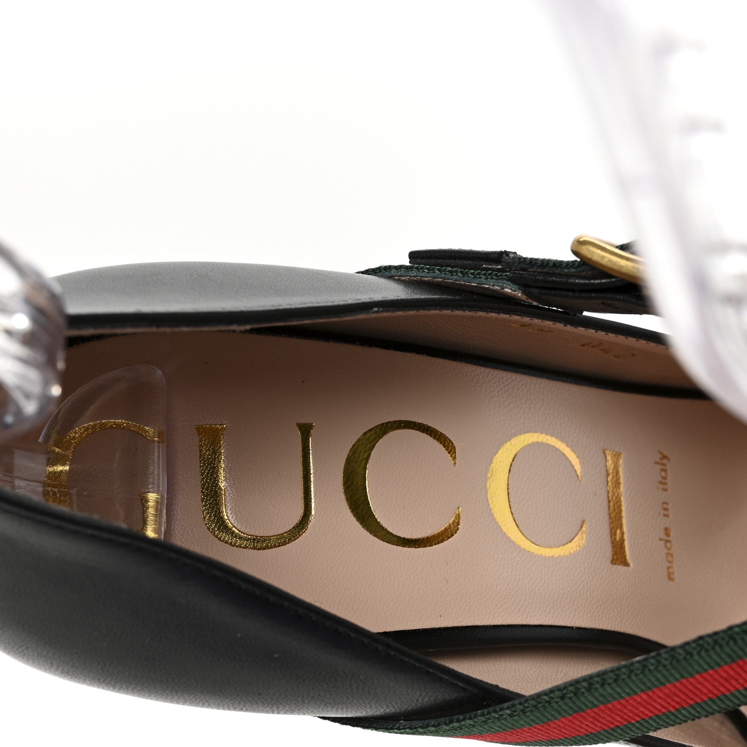 Gucci Malaga Kid Sylvie High Heel Pumps 39 Black 8 of 10