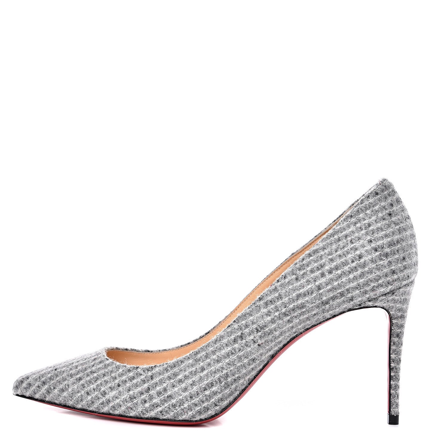 Christian Louboutin Flanelle Tennis Kate 85 Pumps 38.5 Grey 1 of 10