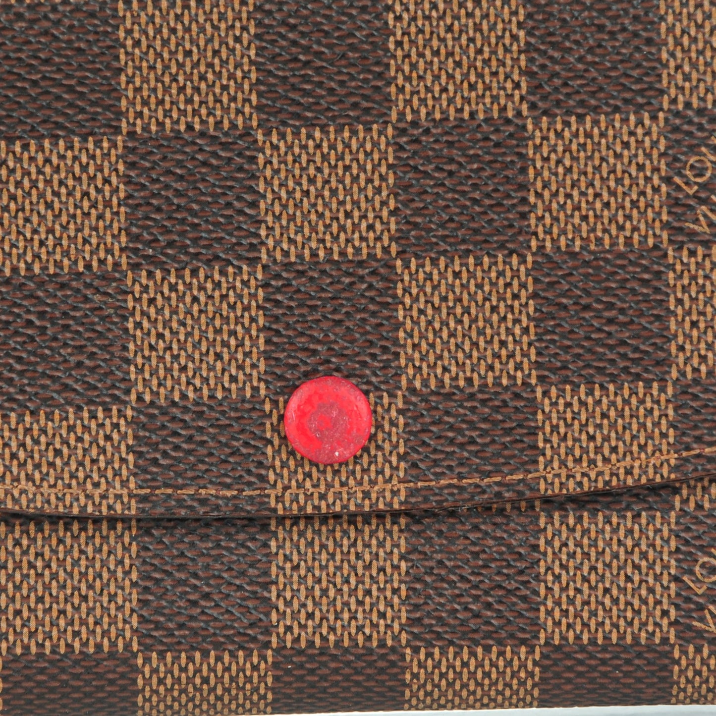 Damier Ebene Emilie Wallet Red