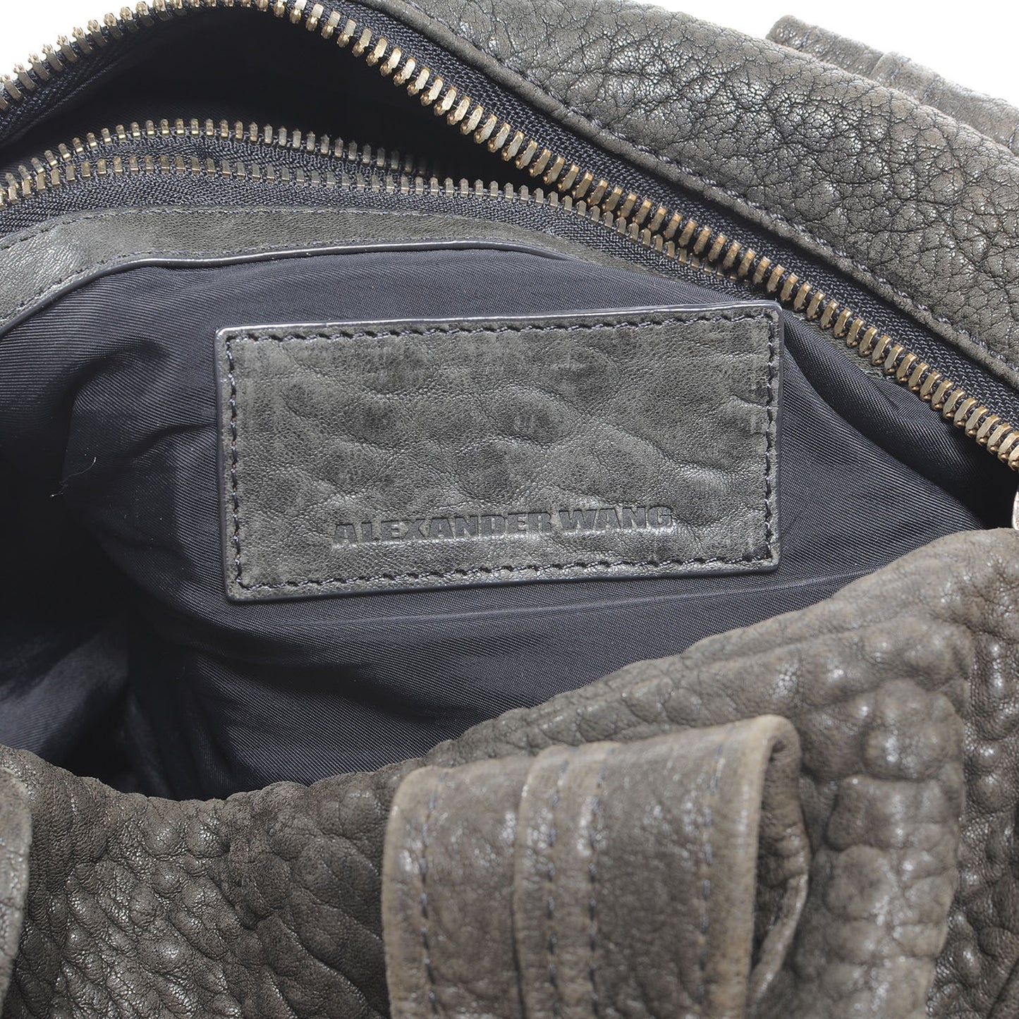 Leather Rocco Duffel Grey