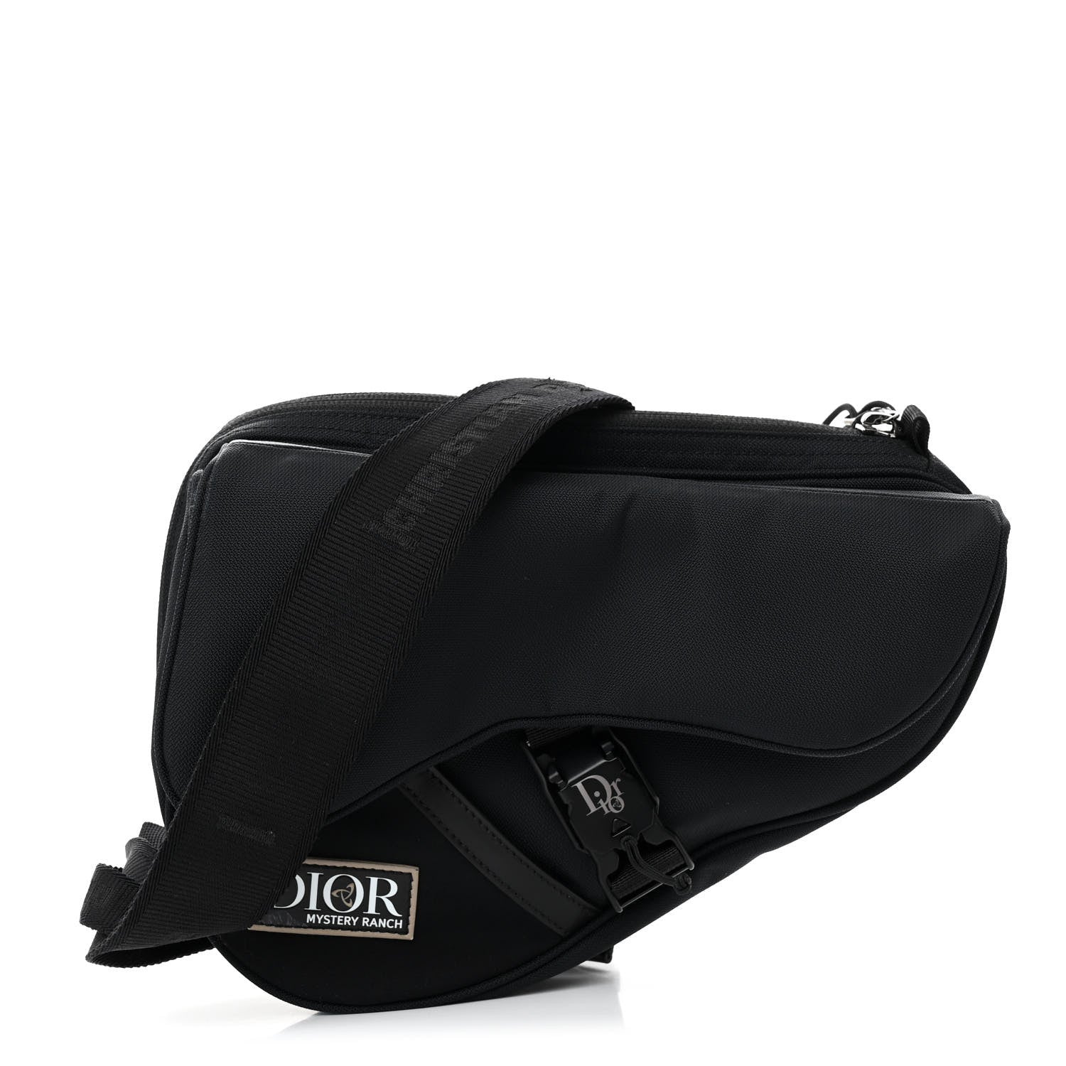 Christian Dior X MYSTERY RANCH Cordura Nylon Calfskin Saddle Messenger Bag Black 1 of 10
