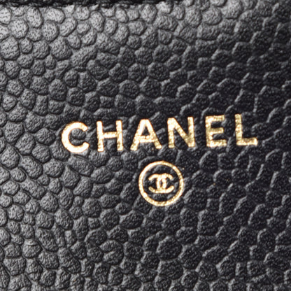 Chanel Caviar Quilted Flap Card Holder Black 8 of 11