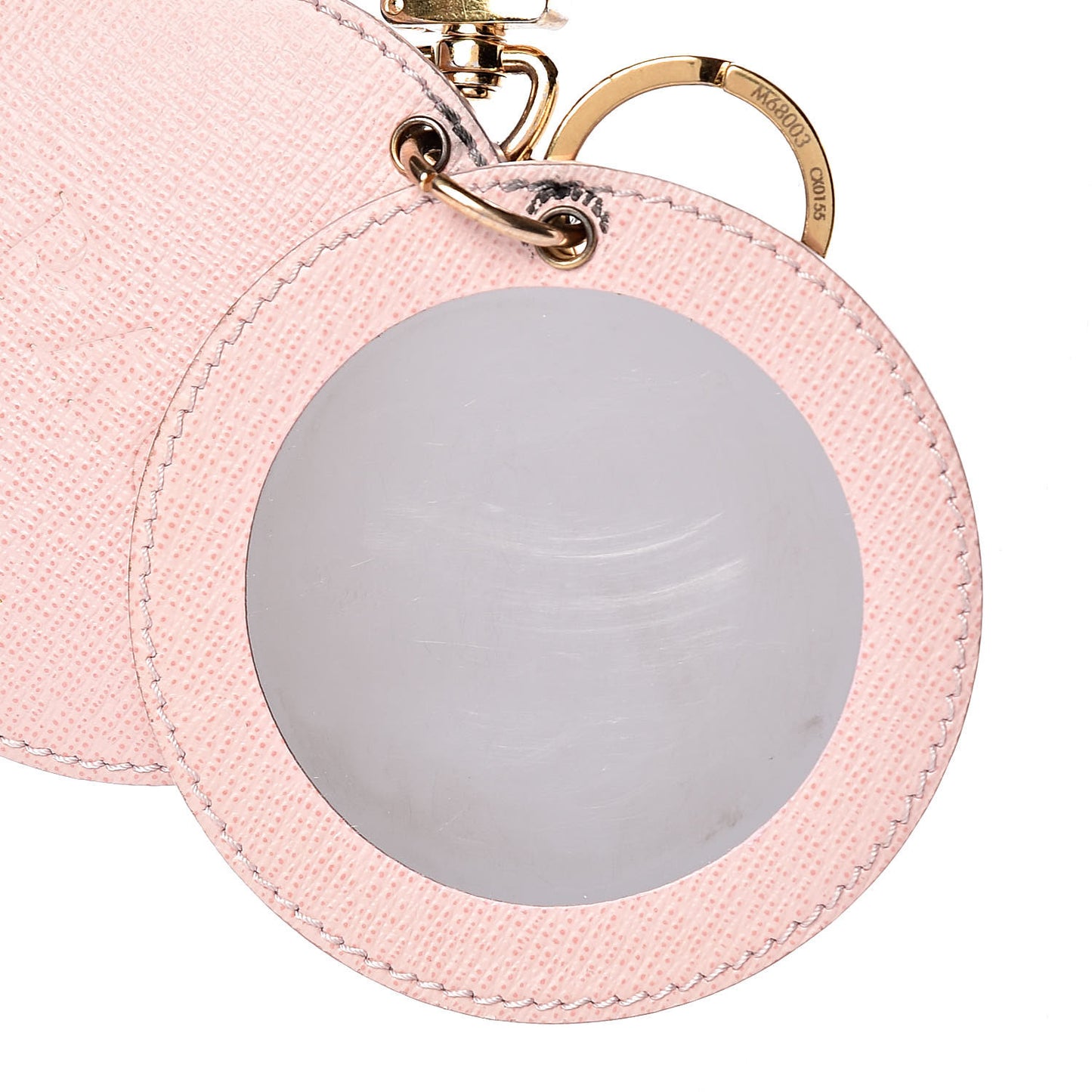 Monogram LV Mirror Bag Charm Key Holder Rose Ballerine